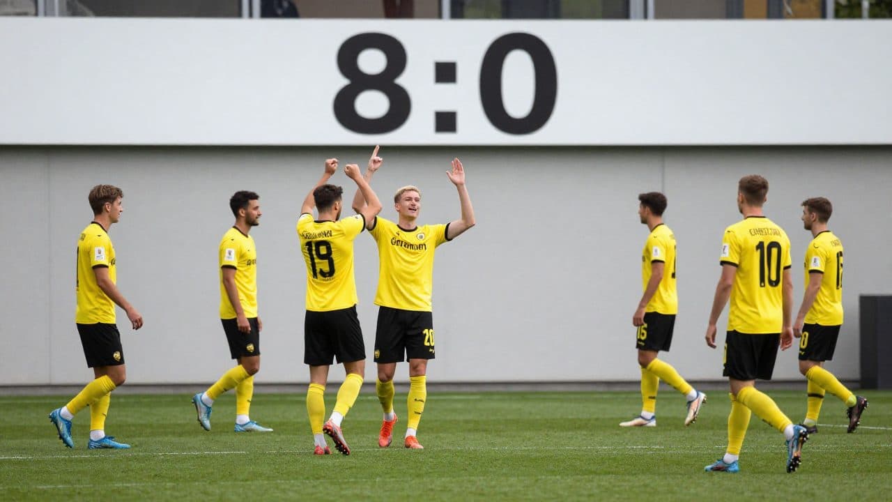 Grasshoppers gewinnen den Schweizer Cup zweimalRunde mit 8:0 gegen Grenchen