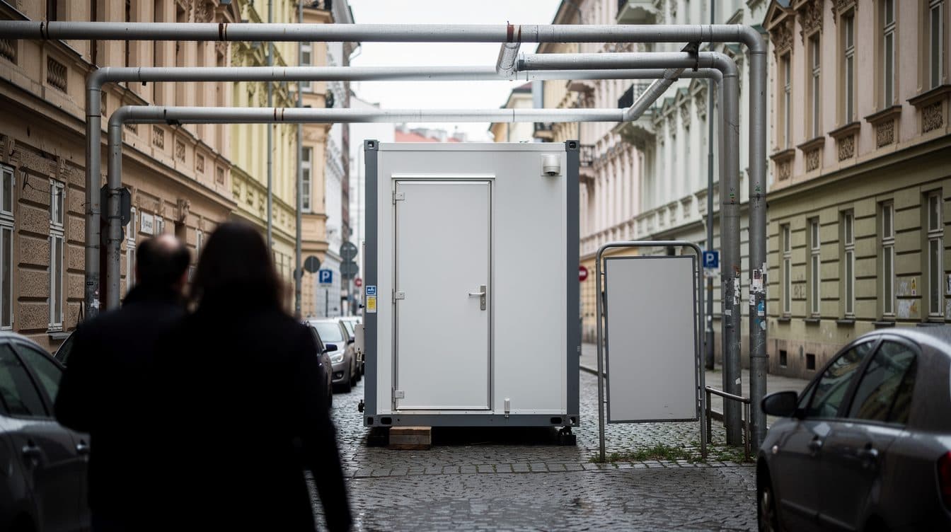 Wien-Penzing und Ottakring: Vier Tage ohne Warmwasser – Mobilcontainer und SK Rapid als Dusch-Alternative