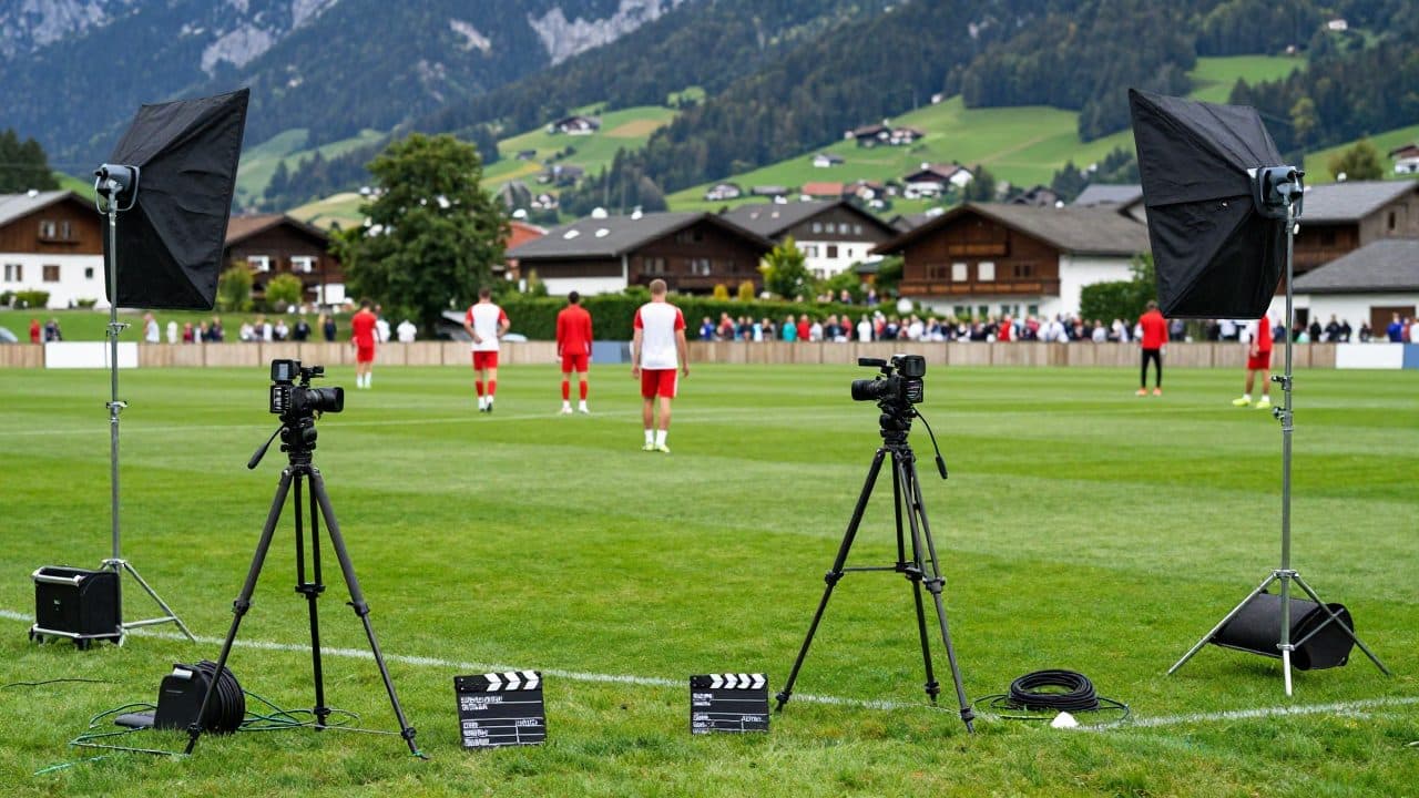 ÖFB-Promotion in Windischgarsten: Schöttel bei Dreharbeiten mit WM-Generationen von 1998 und 2026